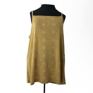 NWT Linen Square Neck Tank